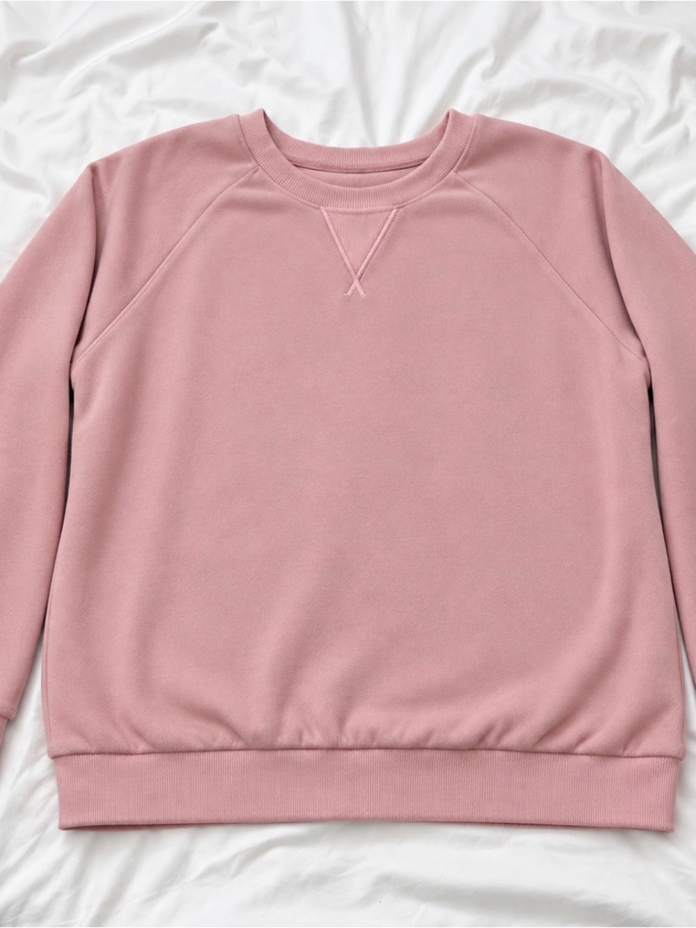 Everyday Dusty Pink Crewneck Sweatshirt - Casual Pullover